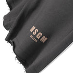 MSGM Kids Bermuda Piombo con Effetto Vissuto per Bambini