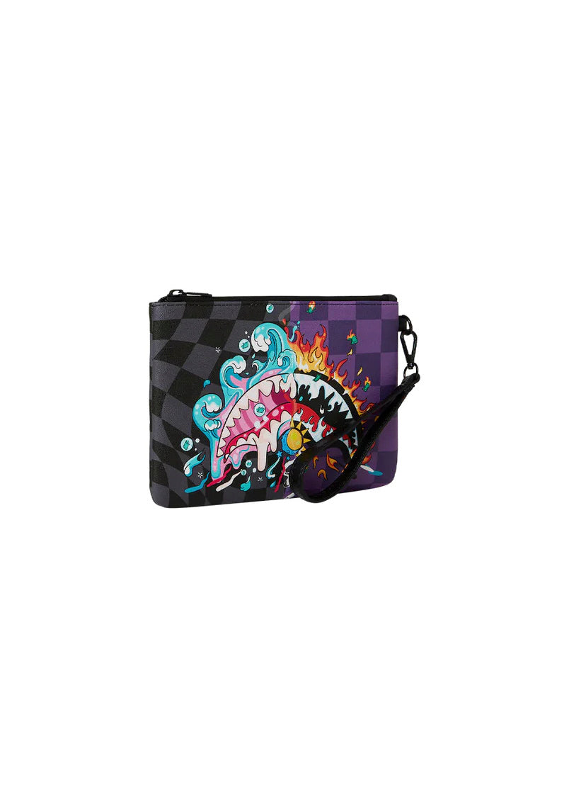 Sprayground Pochette Crazy Eyes Viola/Nero