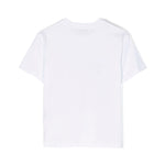 Msgm Kids T-Shirt Bianca con stampa Scritte per Bambine