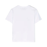 Msgm Kids T-Shirt Bianca con stampa Scritte per Bambine