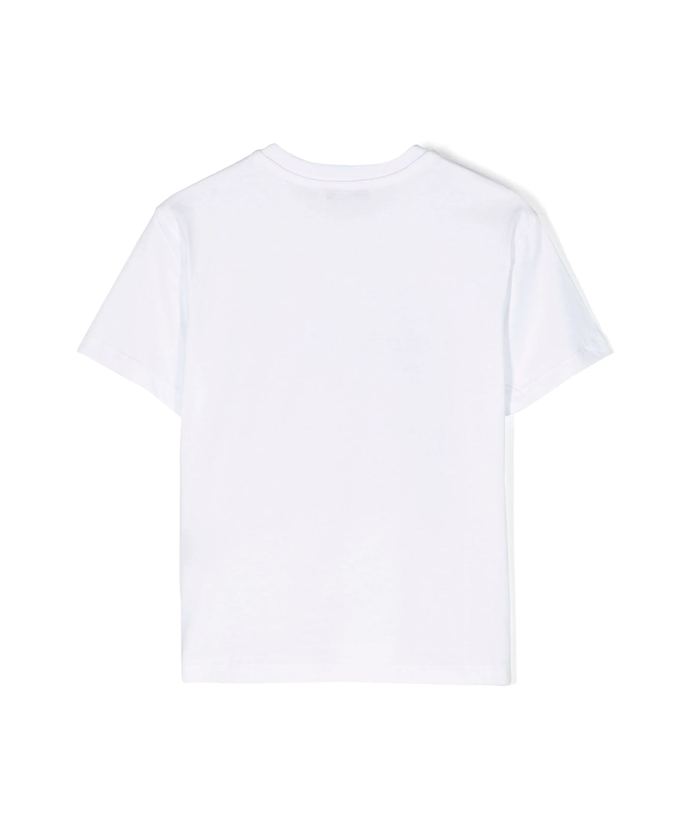 Msgm Kids T-Shirt Bianca con stampa Scritte per Bambine