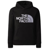 The North Face Kids Black Logo Print Hoodie