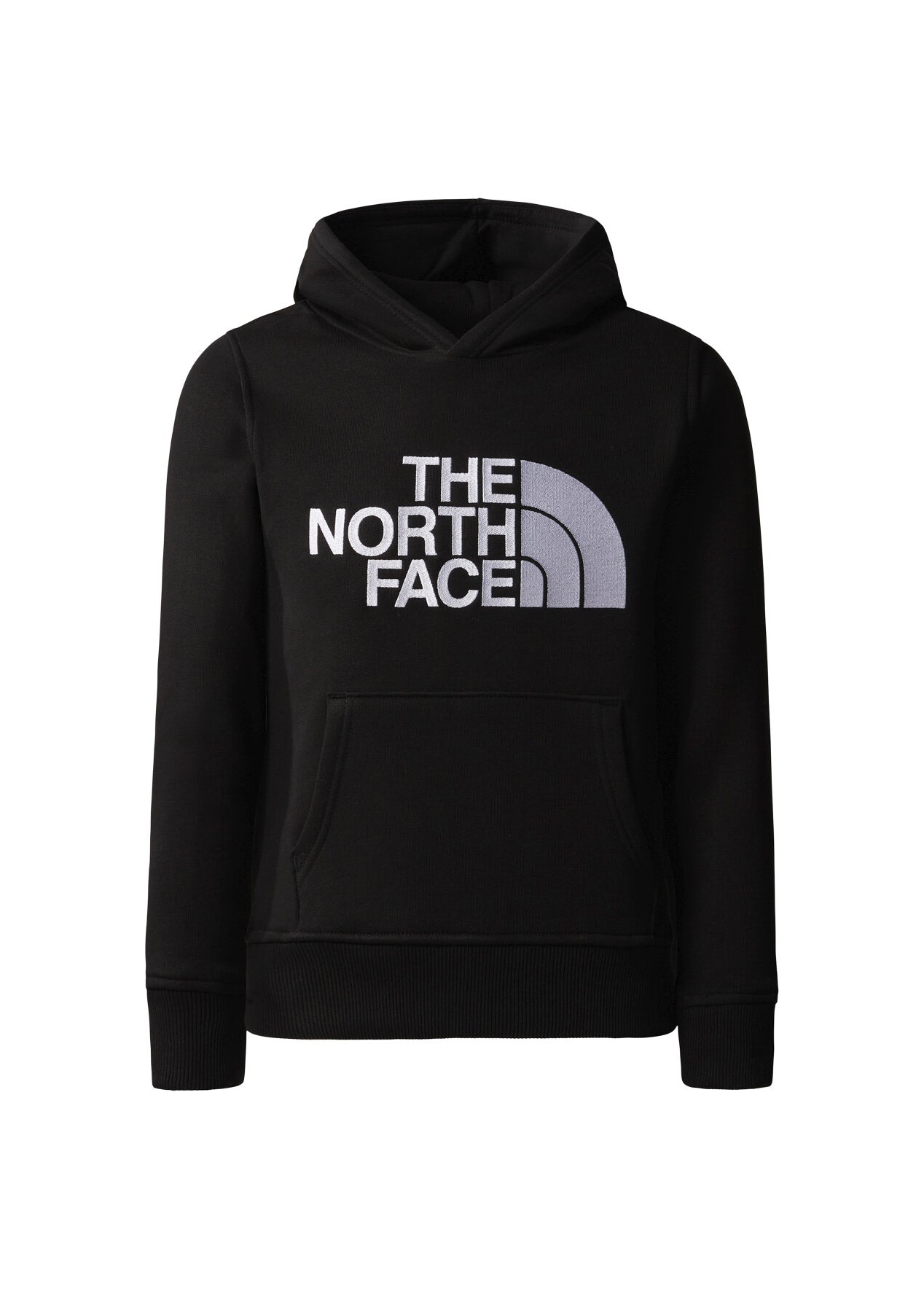 The North Face Kids Felpa con Cappuccio Nera con Stampa Logo