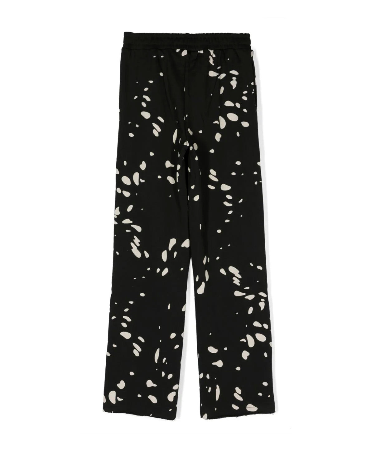 Eleganza grafica per i più piccoli: Pantaloni Larghi con Stampa MSGM Kids - Nero e Bianco Opaco