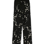 Eleganza grafica per i più piccoli: Pantaloni Larghi con Stampa MSGM Kids - Nero e Bianco Opaco