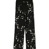 Eleganza grafica per i più piccoli: Pantaloni Larghi con Stampa MSGM Kids - Nero e Bianco Opaco