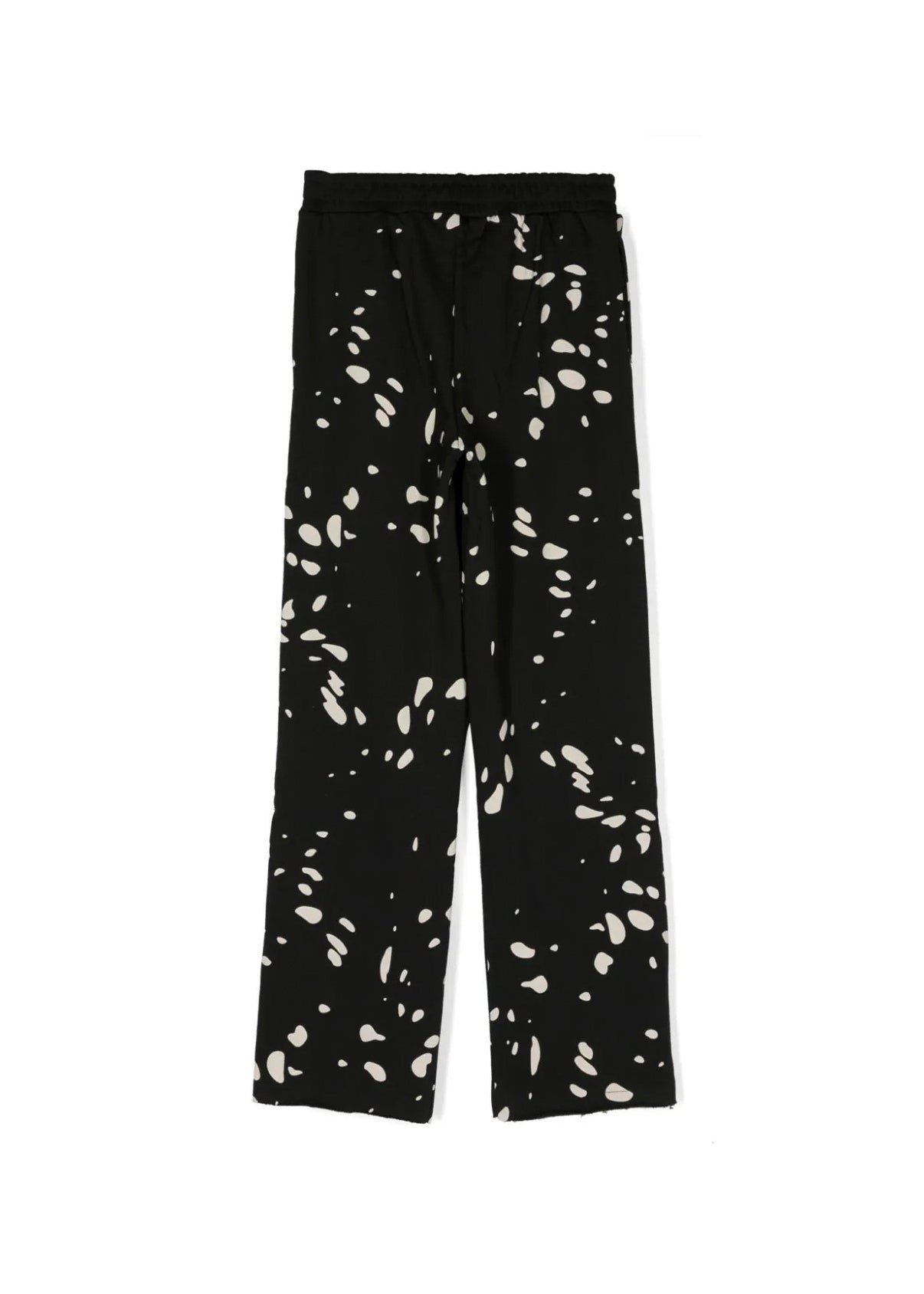 Eleganza grafica per i più piccoli: Pantaloni Larghi con Stampa MSGM Kids - Nero e Bianco Opaco