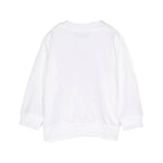 Moschino Kids Felpa Girocollo Bianca con Stampa Teddy Bear