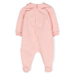 Moschino Kids Tutina Rosa con Logo Teddy Bear