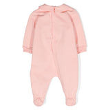 Moschino Kids Tutina Rosa con Logo Teddy Bear