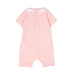 Moschino Kids Pagliaccetto Rosa con Stampa Teddy Bear
