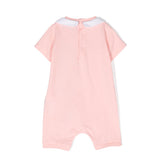 Moschino Kids Pagliaccetto Rosa con Stampa Teddy Bear