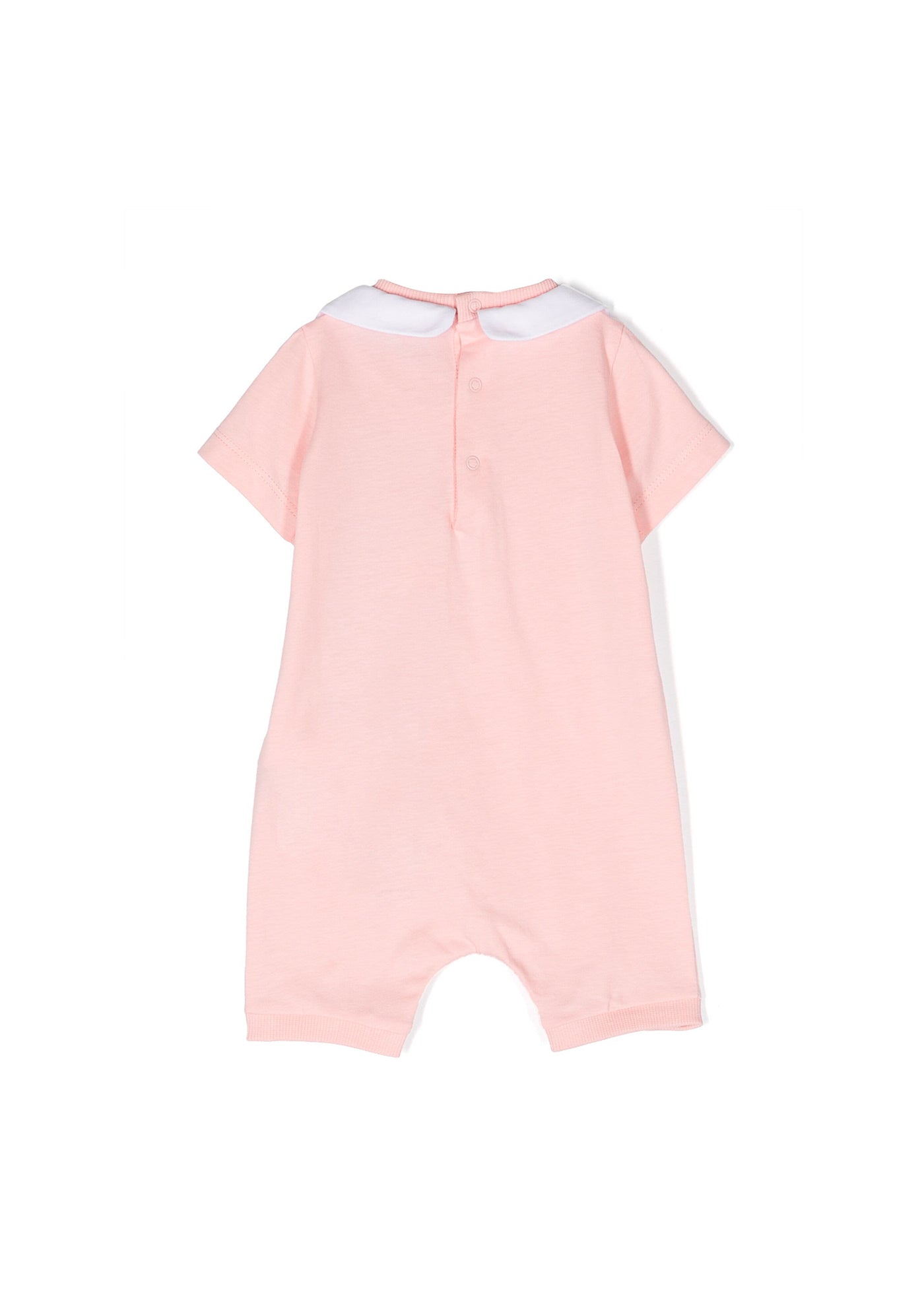 Moschino Kids Pagliaccetto Rosa con Stampa Teddy Bear