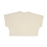 N°21 Kids T-Shirt Paglino Cropped con Logo Multicolor
