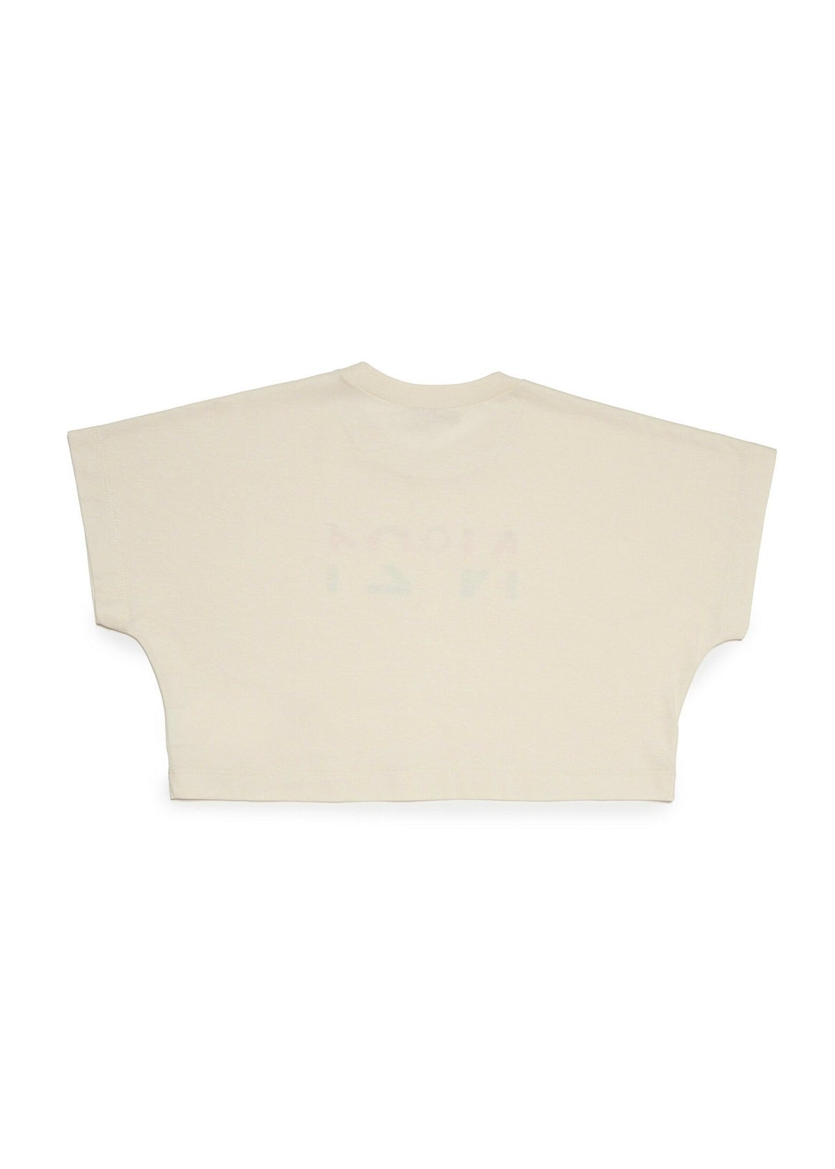 N°21 Kids T-Shirt Paglino Cropped con Logo Multicolor