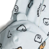 Moschino Kids Teddy Bear Hat Romper Light Blue