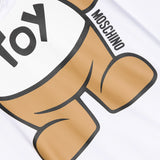 Moschino Kids White Hoodie with Teddy Bear Print 