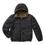 Blauer Kids Piumino Reversibile Nero/Verde Oliva per Bambini
