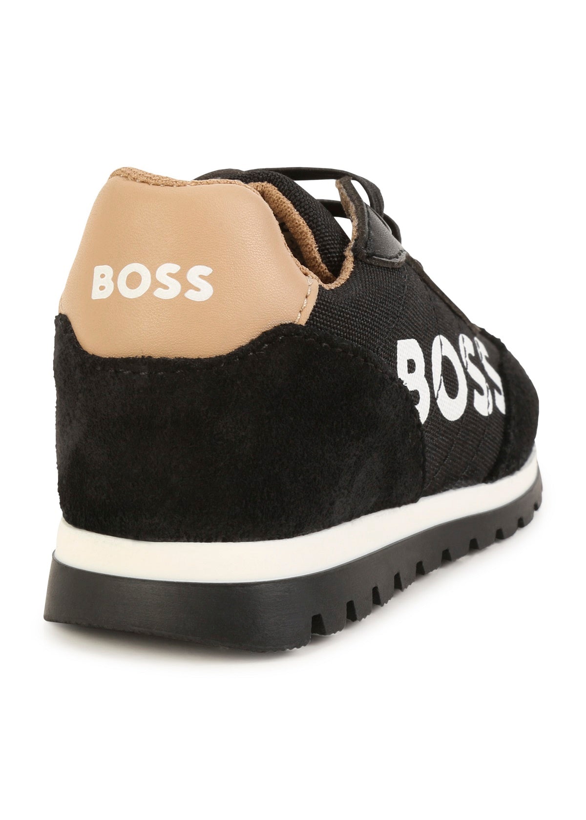 Boss Kids Sneakers con Logo per Neonati Nero