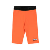 Msgm Kids Ciclista Arancione a Costine