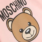 Moschino Kids Tutina Rosa con Logo Teddy Bear