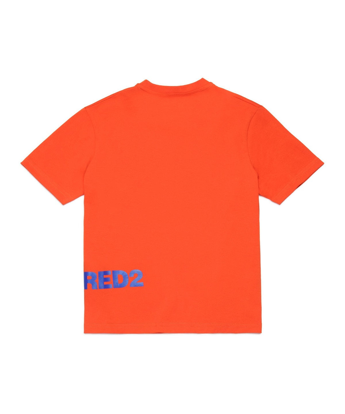 Dsquared2 Kids T-shirt Arancione con Logo a Contrasto
