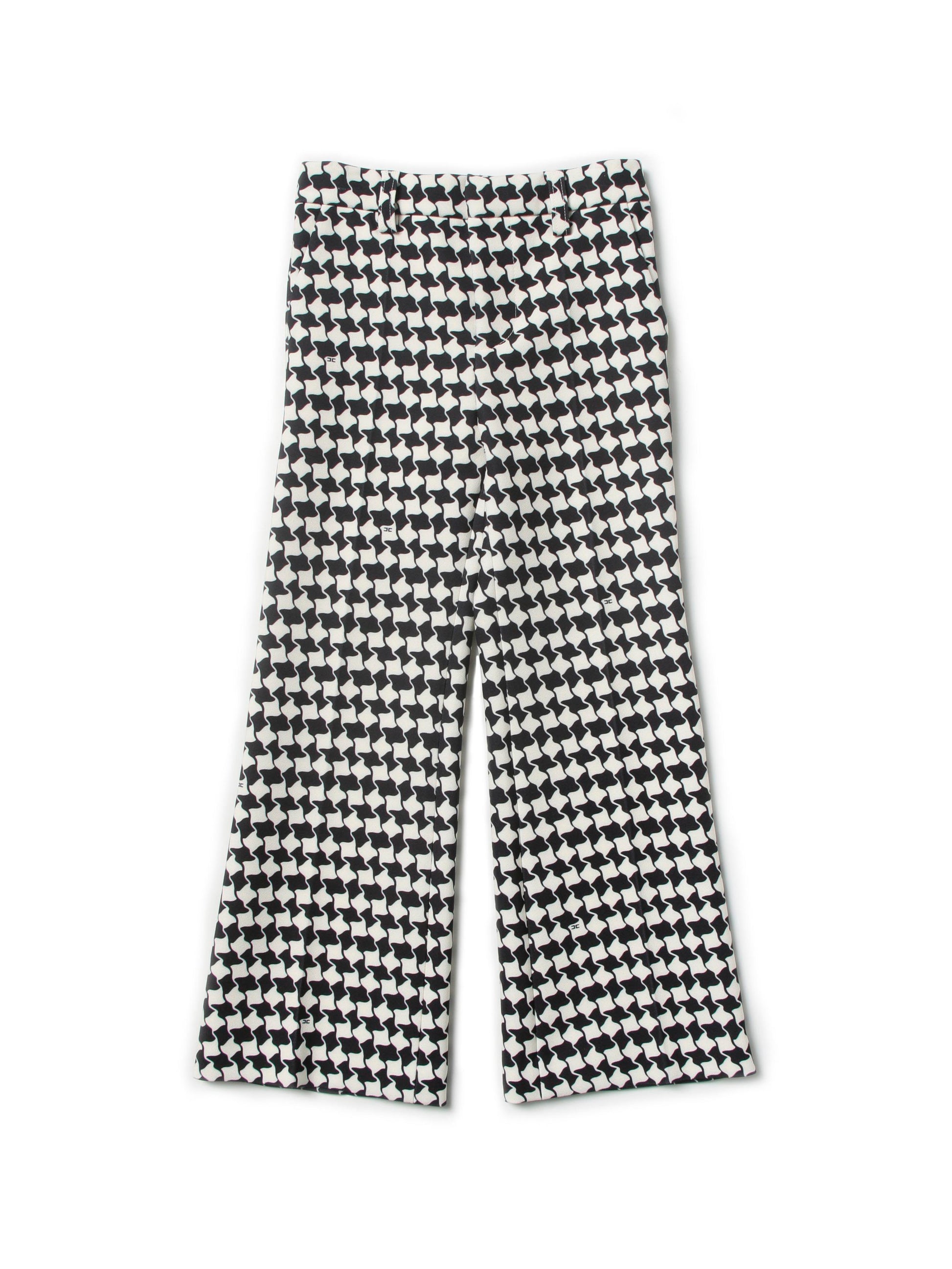 Elisabetta Franchi Pantalone Burro Nero