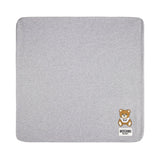 Coperta Grigia MOSCHINO con Stampato Teddy Bear: Comfort e Stile per il Tuo Piccolo