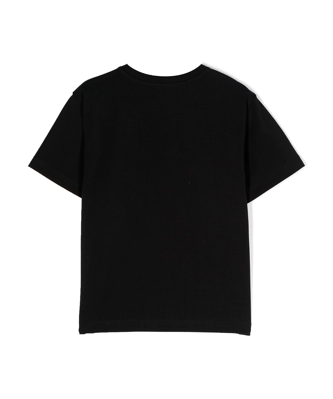 Moschino Kids T-Shirt Nera con Decorazione Teddy Bear per Bambine