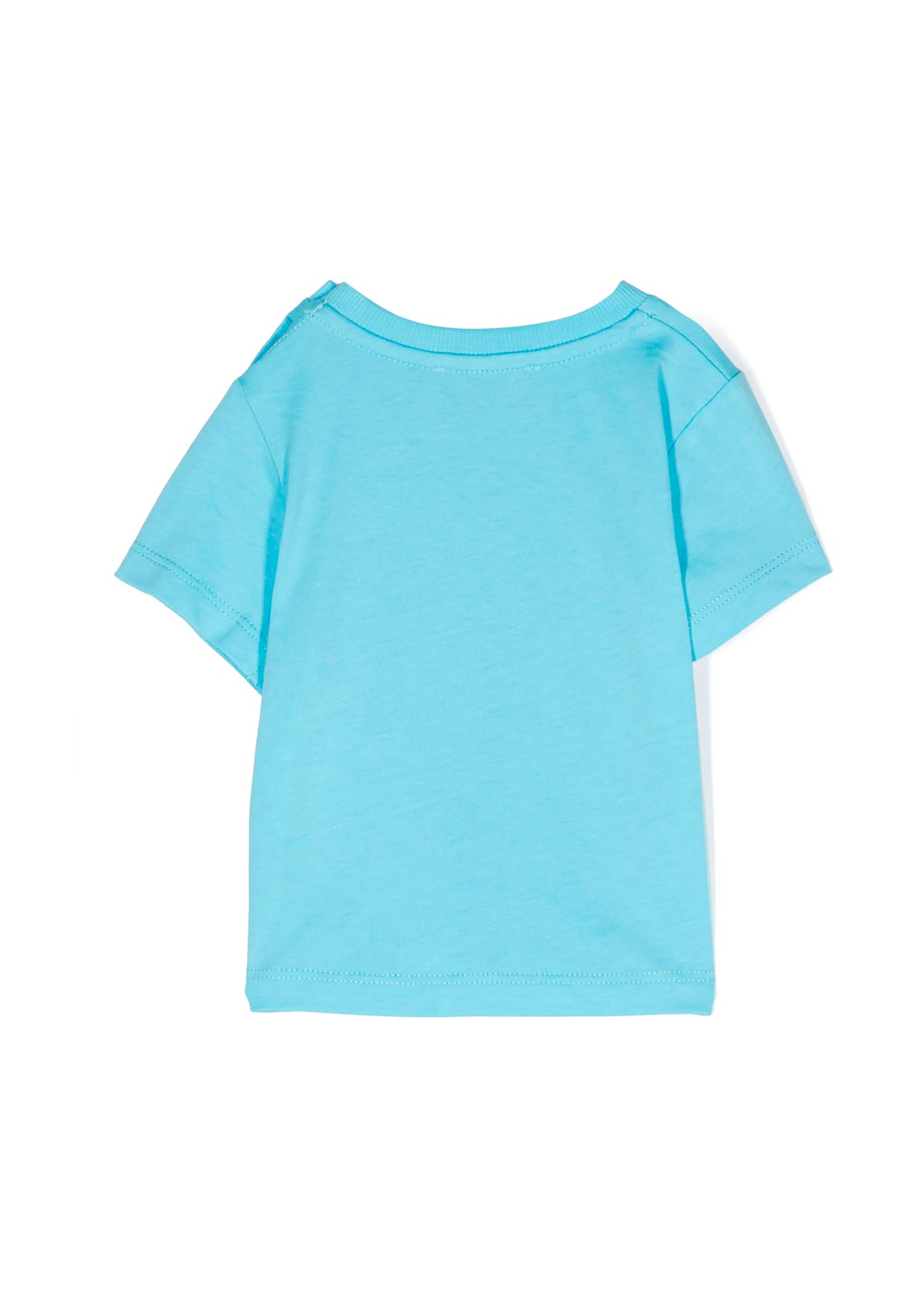 Moschino Kids T-Shirt Azzurra Teddy Bear per Neonati