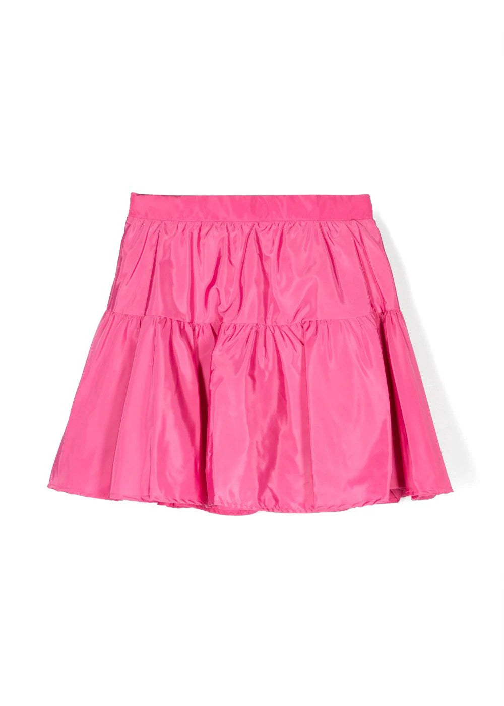 Aggiungi un tocco floreale al guardaroba delle tue bambine con la Minigonna a Fiori con Balze MSGM Kids - Fucsia e Chic