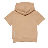 Dsquared2 Kids Felpa con Cappuccio Beige a Maniche Corte