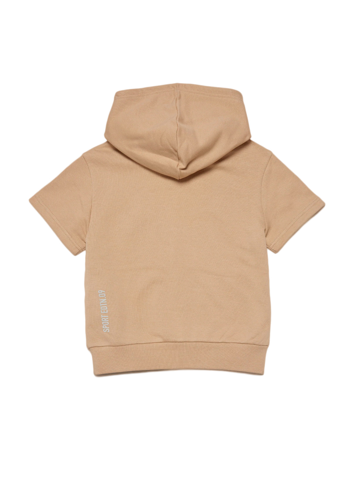 Dsquared2 Kids Felpa con Cappuccio Beige a Maniche Corte