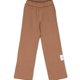Eleganza e comfort: Pantaloni in Felpa a Fondo Ampio con Logo MSGM Kids - Biscotto
