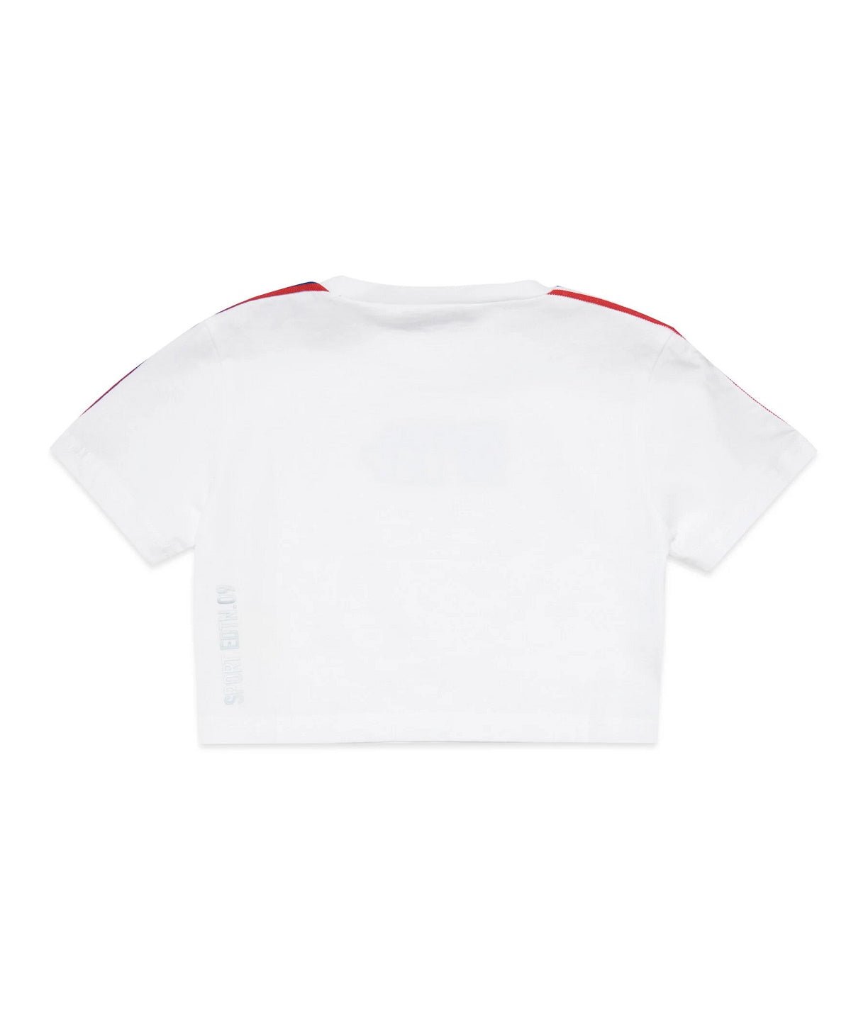 Dsquared2 Kids T-Shirt Crop Bianca Sport Edtn per Bambine