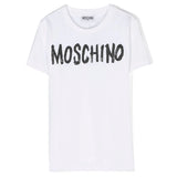 Moschino Kids T-shirt Bianca con Stampa Logo