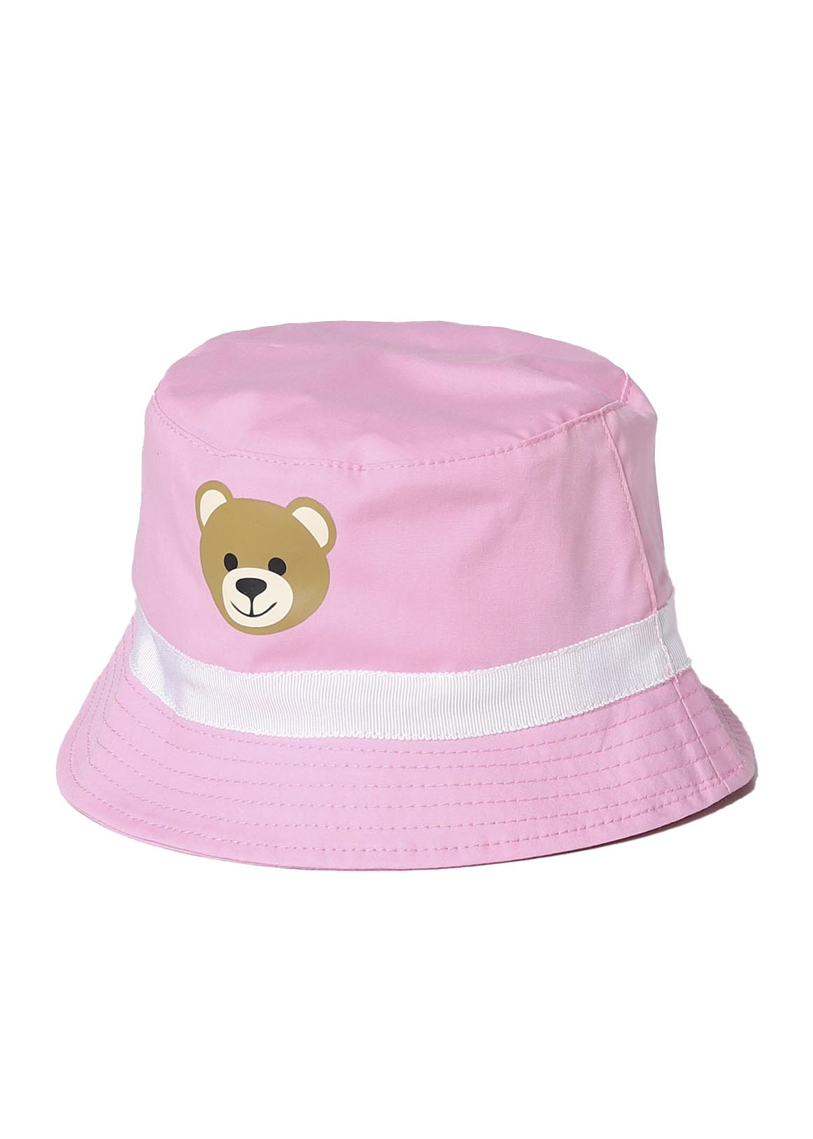 Moschino Neonata Cappello a Secchiello Rosa