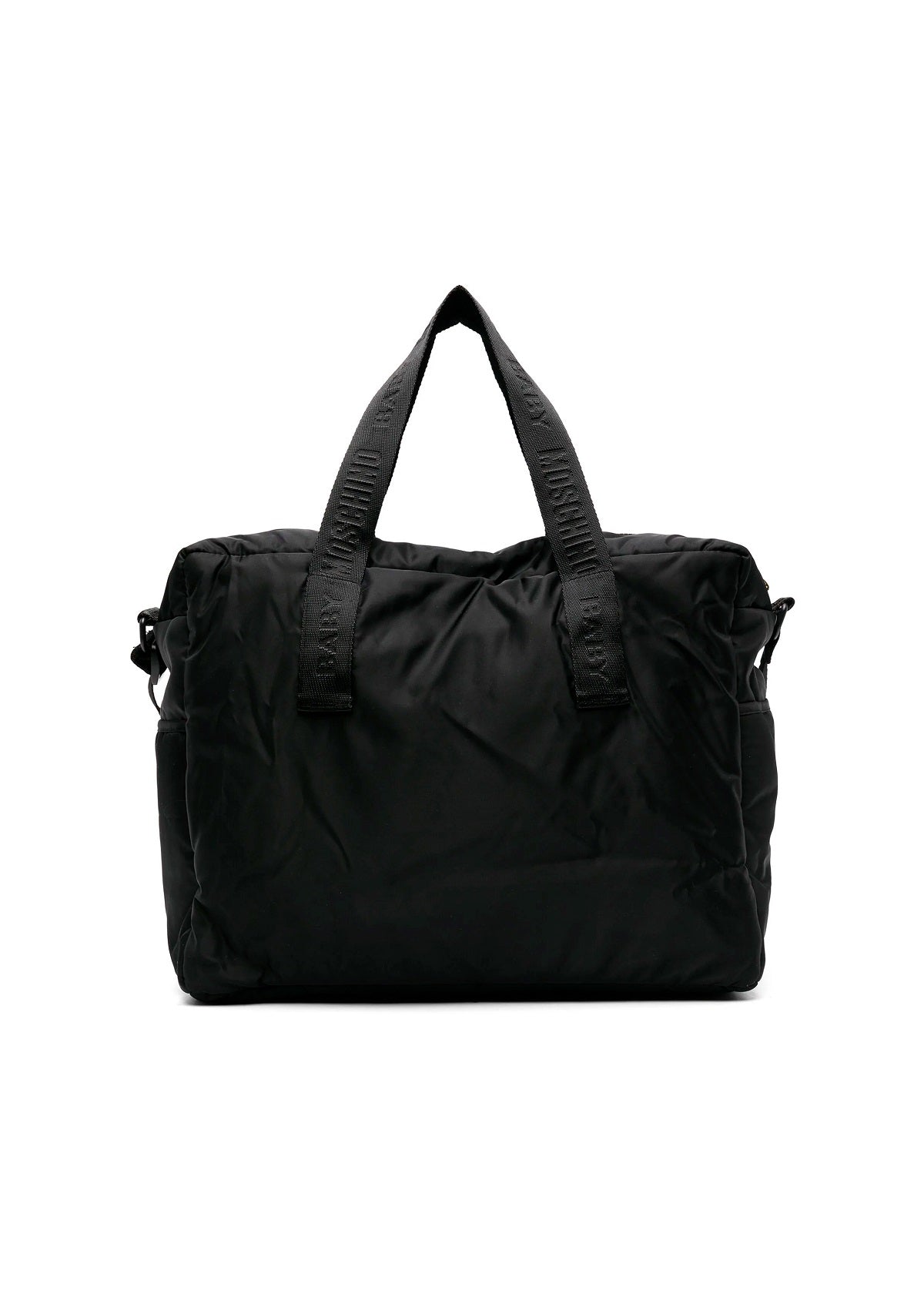 Moschino Kids Borsa Mamma con Fasciatoio Nera in Nylon