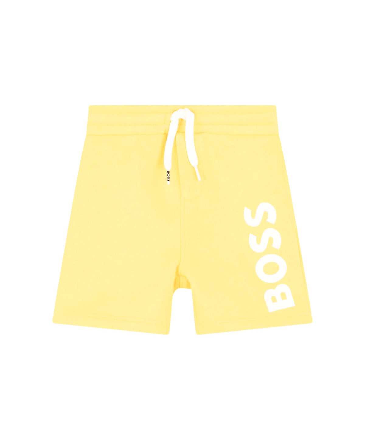 Boss Kids Short Giallo con Stampa Logo per Neonati