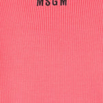 Abito MSGM Kids con Ruches Rosa Bubblegum e Nero: Design Elegante e Dettagli Unici