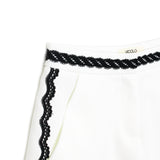 Vicolo Short Bianco con Merletto per Bambine