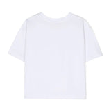 Diesel Kids White T-Shirt with Embroidered Oval 'D' Logo