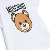 Moschino Kids White T-Shirt with Teddy Bear Logo