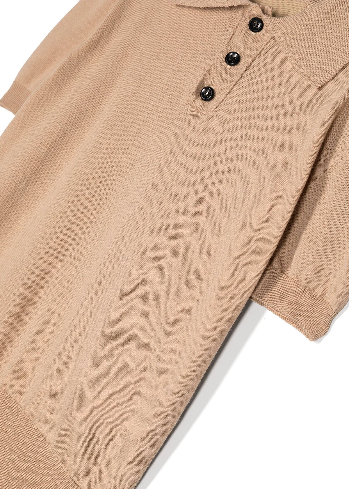MSGM Kids Polo Beige in Maglia