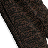 Moschino Kids Bermuda Marrone Monogram All-over