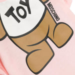 Moschino Kids Pagliaccetto Rosa con Stampa Teddy Bear