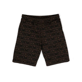Moschino Kids Bermuda Marrone Monogram All-over