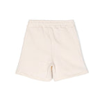 Msgm Kids Short Cargo Crema con Logo