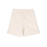 Msgm Kids Short Cargo Crema con Logo