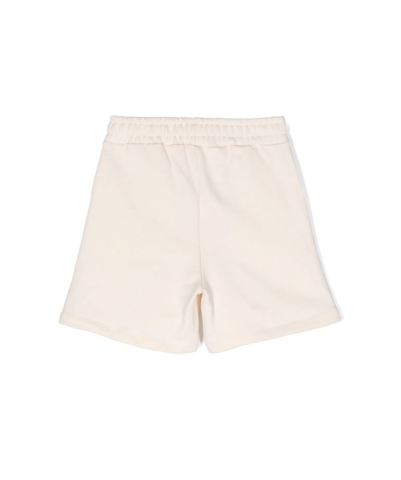 Msgm Kids Short Cargo Crema con Logo